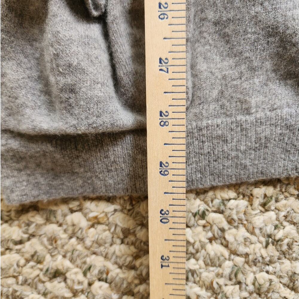 Talbots Womens XLarge Gray Lambswool Blend Classic Cardigan Long Sleeve Sweater - Picture 7 of 9